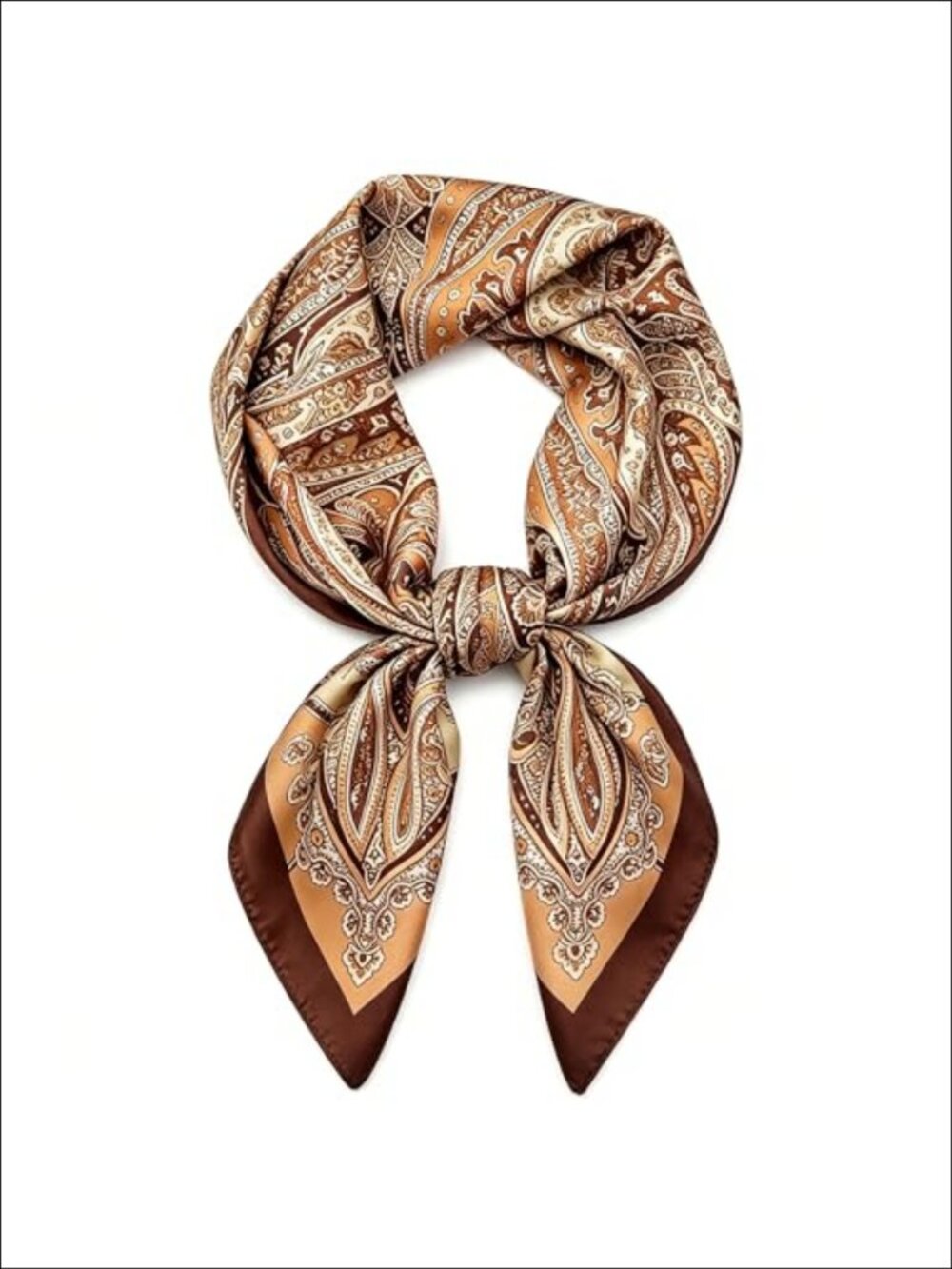 Silk-Feel Satin Head Scarf 27.5" Square Bandana Hair Wrap Neck Scarf